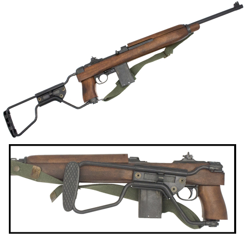 1941 M1A1 Paratrooper carbine with folding metal stock.