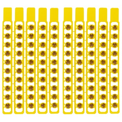 100-pack of stick-on caps