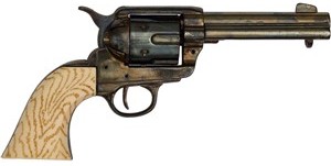 1873 SAA Fast Draw, blued with mock ivory grips.