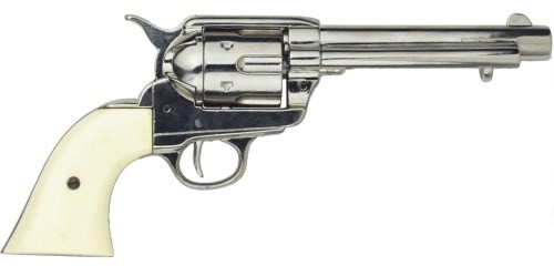 1873 SAA Revolver, nickel finish, faux ivory grips