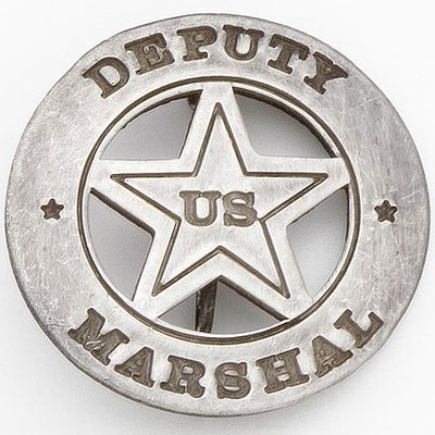 Deputy US Marshall badge, silver