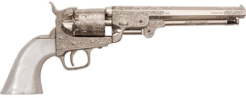 1851 Navy revolver, nickel with 