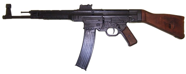 German StG 44 WWII assault rifle with wood stock