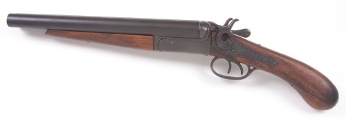 M1881 Double Barrel Pistol - cut-down version of the Coach Gun, 12 inch barrel, 21.5 inches overall