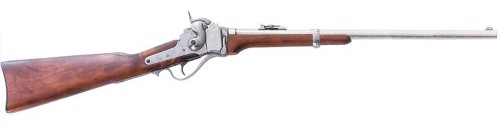 1859 Sharps Carbine, grey finish, wood stock.