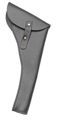 Civil War reproduction holster in black leather.