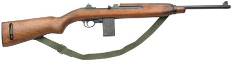 WWII M1 Carbine with OD sling.