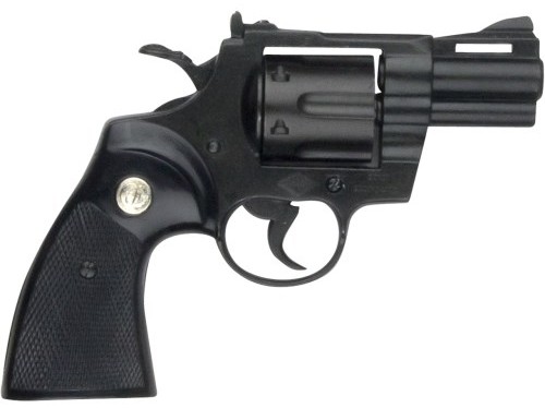 .357 Magnum, 2 inch barrel, all black.