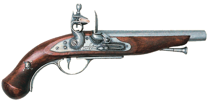 18th Century French Pirate Flintlock Pistol