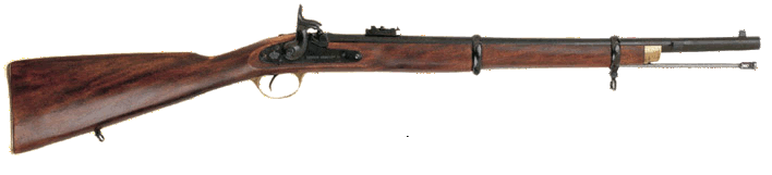 1860 Enfield Short Rifle, blued finish, wood stock