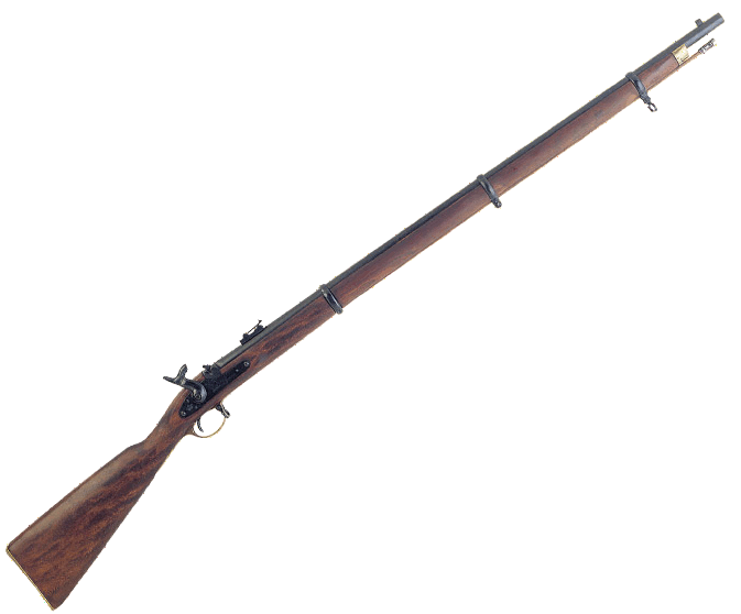 Closeup of mechanism of 1853 British Enfield Musket